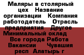 Маляры в столярный цех › Название организации ­ Компания-работодатель › Отрасль предприятия ­ Другое › Минимальный оклад ­ 1 - Все города Работа » Вакансии   . Чувашия респ.,Алатырь г.